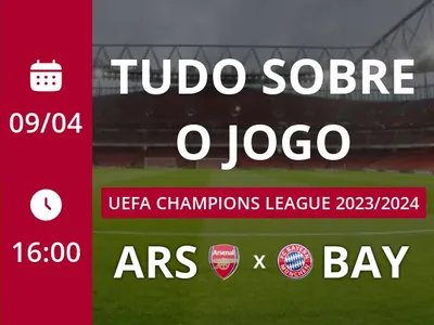 Arsenal x Bayern: que horas é o jogo hoje, onde vai ser e mais