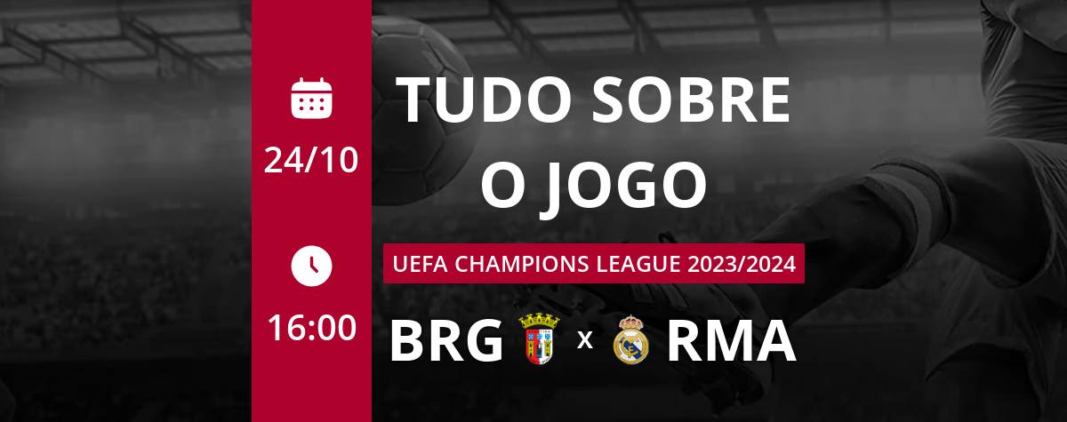 REAL MADRID vs BRAGA - UEFA CHAMPIONS LEAGUE 23/24 - GROUP C