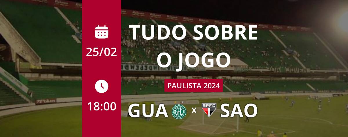 GUARANI X SÃO PAULO - 25/02/2024 - PAULISTÃO - AO VIVO