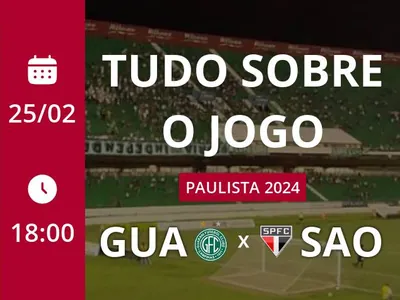 Guarani x São Paulo: placar ao vivo, escalações, lances, gols e mais