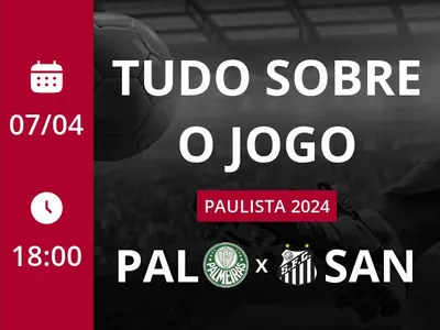 Palmeiras x Santos: que horas é o jogo hoje, onde vai ser e mais