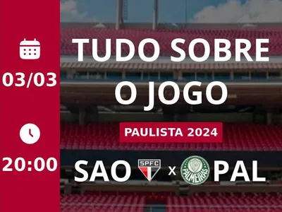 São Paulo x Palmeiras: placar ao vivo, escalações, lances, gols e mais