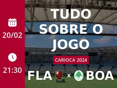 Flamengo x Boavista: placar ao vivo, escalações, lances, gols e mais