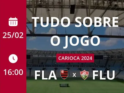 Flamengo x Fluminense: placar ao vivo, escalações, lances, gols e mais