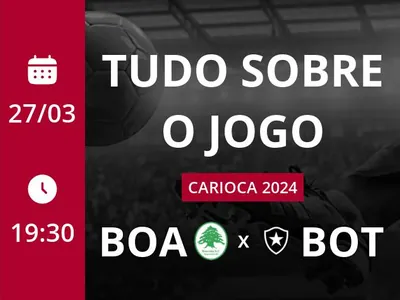 Boavista x Botafogo: placar ao vivo, escalações, lances, gols e mais