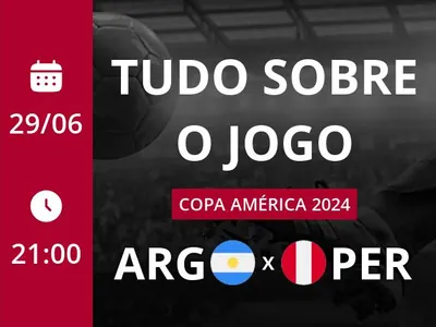 Argentina x Peru: placar ao vivo, escalações, lances, gols e mais