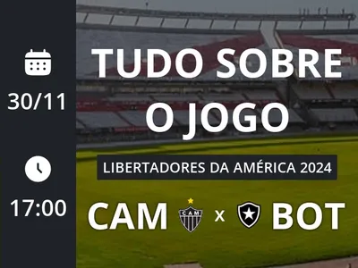 Atlético-MG x Botafogo: que horas é o jogo hoje, onde vai ser e mais