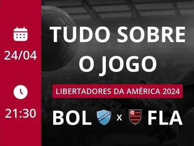Bolívar x Flamengo: placar ao vivo, escalações, lances, gols e mais