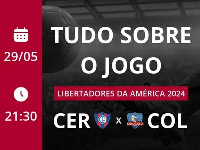 Cerro Porteño x Colo Colo: que horas é o jogo hoje, onde vai ser e mais