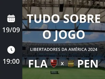 Flamengo x Peñarol: placar ao vivo, escalações, lances, gols e mais