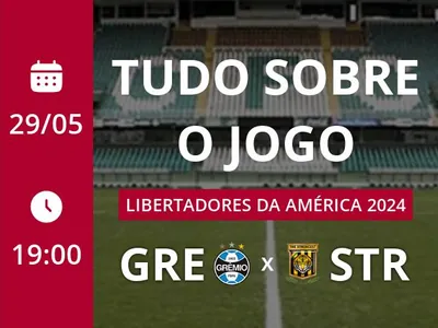 Grêmio x The Strongest: placar ao vivo, escalações, lances, gols e mais