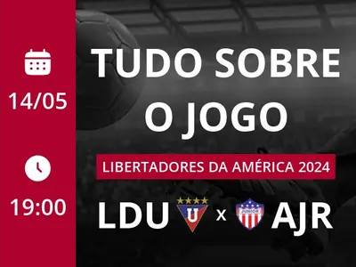 LDU Quito x Junior Barranquilla: placar ao vivo, escalações, lances, gols e mais