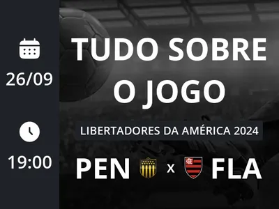 Peñarol x Flamengo: placar ao vivo, escalações, lances, gols e mais