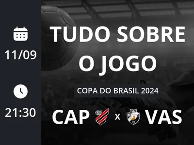 Athletico-PR x Vasco: placar ao vivo, escalações, lances, gols e mais