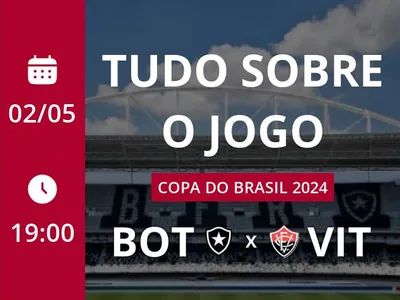 Botafogo x Vitória: placar ao vivo, escalações, lances, gols e mais