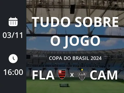 Flamengo x Atlético-MG: placar ao vivo, escalações, lances, gols e mais