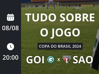 Goiás x São Paulo: placar ao vivo, escalações, lances, gols e mais