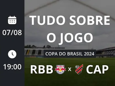 Red Bull Bragantino x Athletico-PR: placar ao vivo, escalações, lances, gols e mais