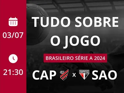 Athletico-PR x São Paulo: placar ao vivo, escalações, lances, gols e mais