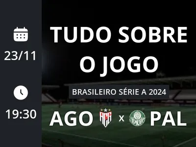 Atlético-GO x Palmeiras: placar ao vivo, escalações, lances, gols e mais