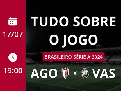 Atlético-GO x Vasco: placar ao vivo, escalações, lances, gols e mais