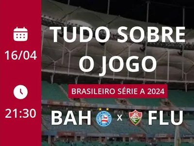 Bahia x Fluminense: placar ao vivo, escalações, lances, gols e mais