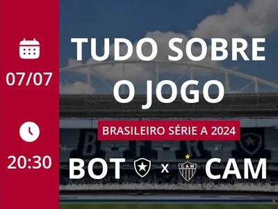 Botafogo x Atlético-MG: placar ao vivo, escalações, lances, gols e mais