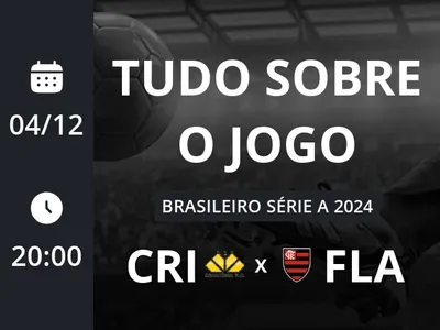 Criciúma x Flamengo: placar ao vivo, escalações, lances, gols e mais