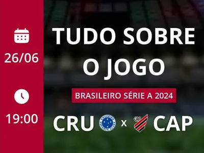Cruzeiro x Athletico-PR: placar ao vivo, escalações, lances, gols e mais