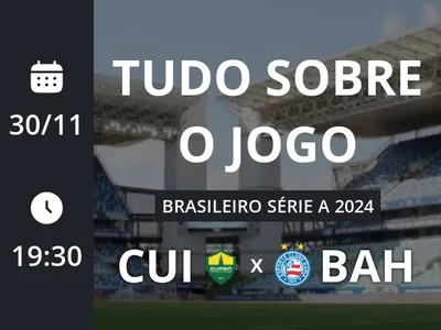 Cuiabá x Bahia: placar ao vivo, escalações, lances, gols e mais