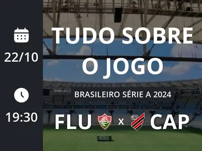 Fluminense x Athletico-PR: placar ao vivo, escalações, lances, gols e mais