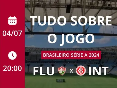 Fluminense x Internacional: placar ao vivo, escalações, lances, gols e mais