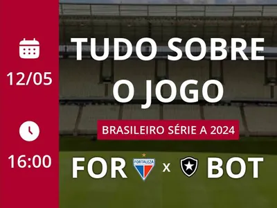 Fortaleza x Botafogo: placar ao vivo, escalações, lances, gols e mais