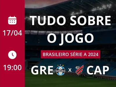 Grêmio x Athletico-PR: placar ao vivo, escalações, lances, gols e mais
