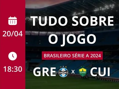 Grêmio x Cuiabá: placar ao vivo, escalações, lances, gols e mais