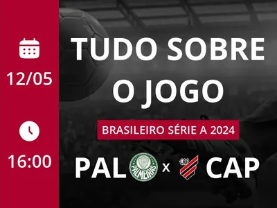 Palmeiras x Athletico-PR: placar ao vivo, escalações, lances, gols e mais