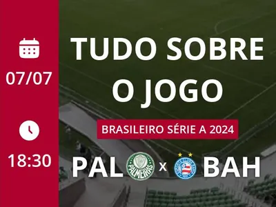 Palmeiras x Bahia: placar ao vivo, escalações, lances, gols e mais