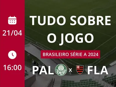Palmeiras x Flamengo: placar ao vivo, escalações, lances, gols e mais