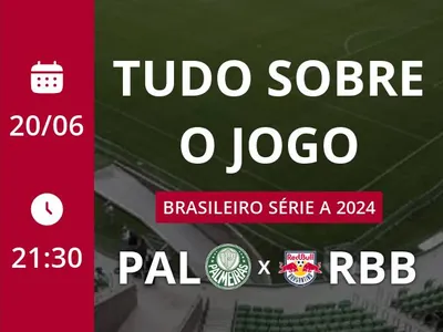 Palmeiras x Red Bull Bragantino: placar ao vivo, escalações, lances, gols e mais