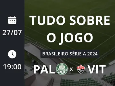 Palmeiras x Vitória: placar ao vivo, escalações, lances, gols e mais