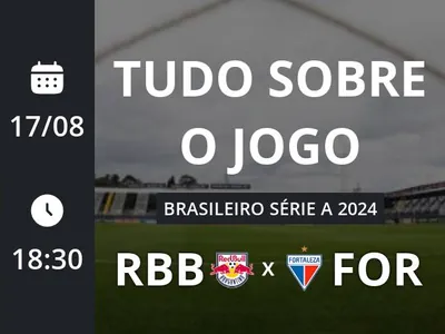 Red Bull Bragantino x Fortaleza: placar ao vivo, escalações, lances, gols e mais