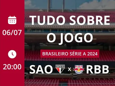 São Paulo x Red Bull Bragantino: placar ao vivo, escalações, lances, gols e mais