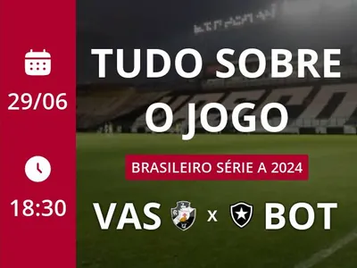 Vasco x Botafogo: placar ao vivo, escalações, lances, gols e mais