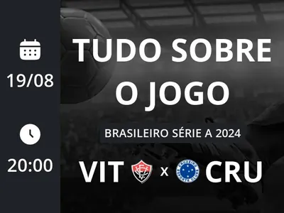 Vitória x Cruzeiro: placar ao vivo, escalações, lances, gols e mais