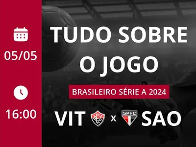 Vitória x São Paulo: placar ao vivo, escalações, lances, gols e mais