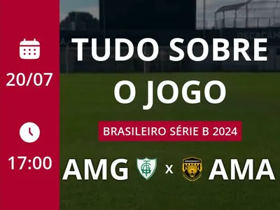 América-MG x Amazonas: placar ao vivo, escalações, lances, gols e mais