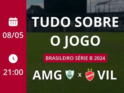 América-MG x Vila Nova: placar ao vivo, escalações, lances, gols e mais