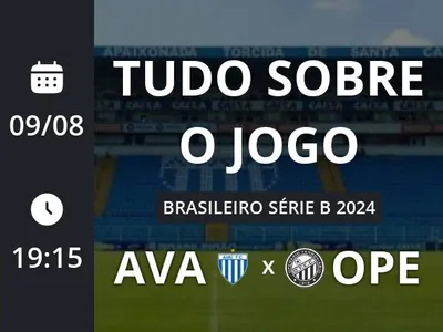 Avaí x Operário-PR: placar ao vivo, escalações, lances, gols e mais