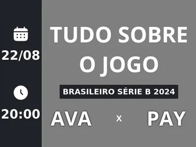 Avaí x Paysandu: placar ao vivo, escalações, lances, gols e mais