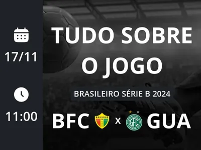 Brusque x Guarani: placar ao vivo, escalações, lances, gols e mais